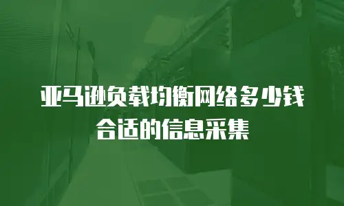 亚马逊负载均衡网络多少钱合适的信息采集
