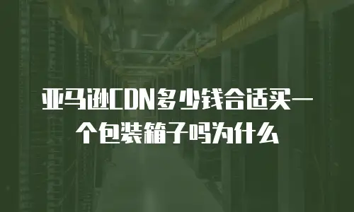 亚马逊CDN多少钱合适买一个包装箱子吗为什么
