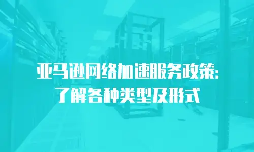 亚马逊网络加速服务政策：了解各种类型及形式