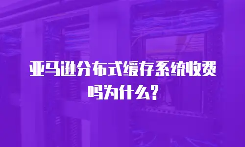 亚马逊分布式缓存系统收费吗为什么?