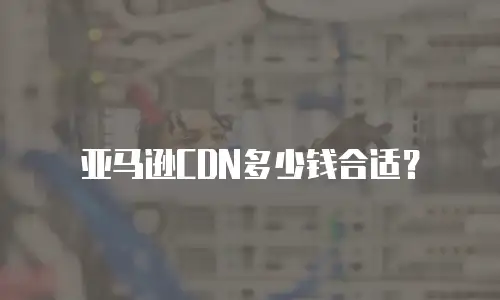 亚马逊CDN多少钱合适？