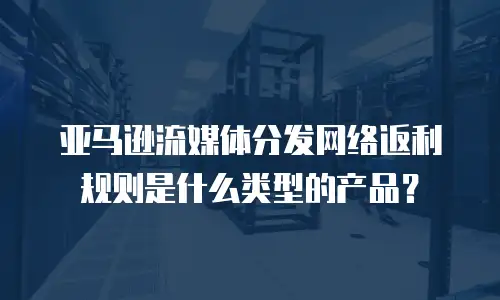 亚马逊流媒体分发网络返利规则是什么类型的产品？