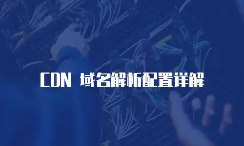  CDN 域名解析配置详解