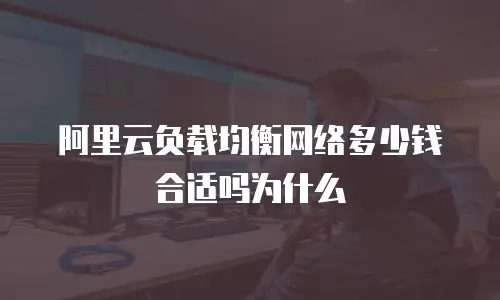 阿里云负载均衡网络多少钱合适吗为什么