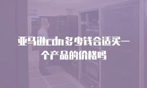 亚马逊cdn多少钱合适买一个产品的价格吗