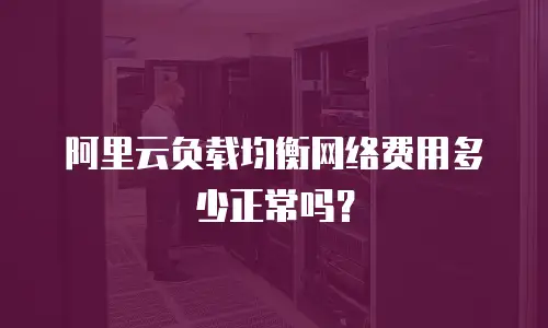 阿里云负载均衡网络费用多少正常吗？
