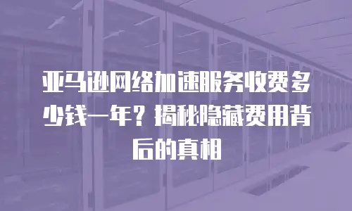 亚马逊网络加速服务收费多少钱一年？揭秘隐藏费用背后的真相
