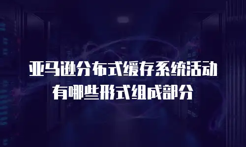 亚马逊分布式缓存系统活动有哪些形式组成部分
