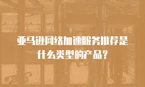 亚马逊网络加速服务推荐是什么类型的产品？