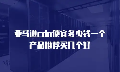 亚马逊cdn便宜多少钱一个产品推荐买几个好