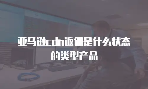 亚马逊cdn返佣是什么状态的类型产品