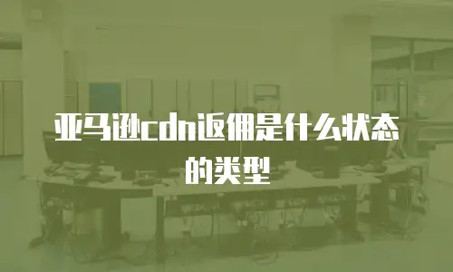 亚马逊cdn返佣是什么状态的类型