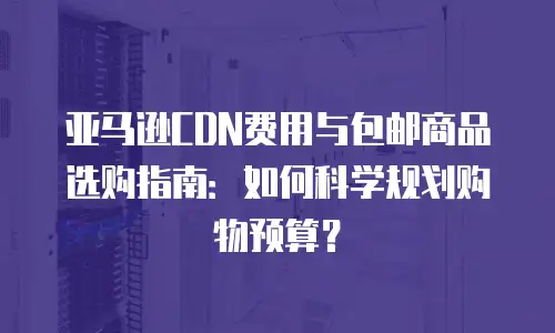 亚马逊CDN费用与包邮商品选购指南：如何科学规划购物预算？