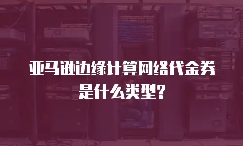 亚马逊边缘计算网络代金券是什么类型？