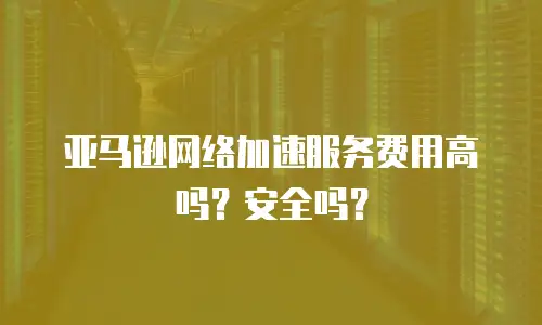 亚马逊网络加速服务费用高吗？安全吗？