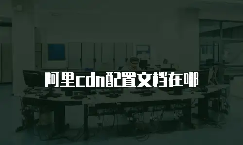 阿里cdn配置文档在哪