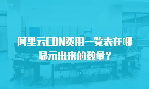 阿里云CDN费用一览表在哪显示出来的数量？