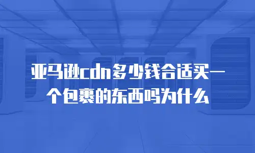 亚马逊cdn多少钱合适买一个包裹的东西吗为什么
