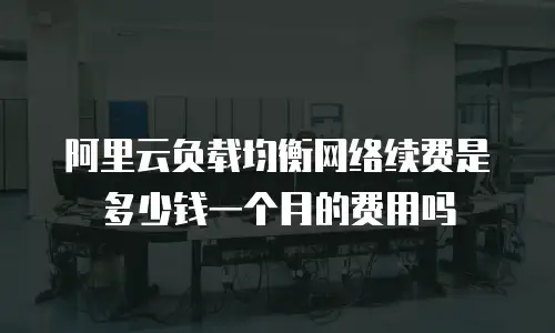 阿里云负载均衡网络续费是多少钱一个月的费用吗