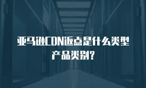 亚马逊CDN返点是什么类型产品类别？