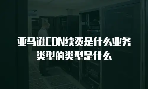 亚马逊CDN续费是什么业务类型的类型是什么