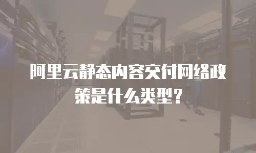 阿里云静态内容交付网络政策是什么类型？