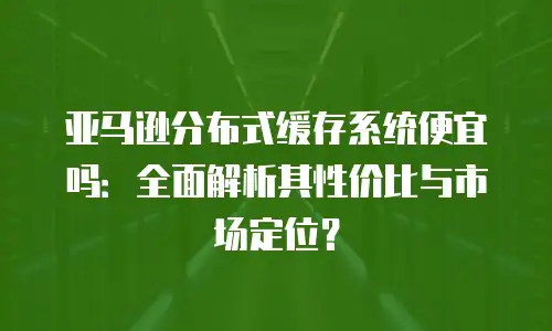 亚马逊分布式缓存系统便宜吗：全面解析其性价比与市场定位？
