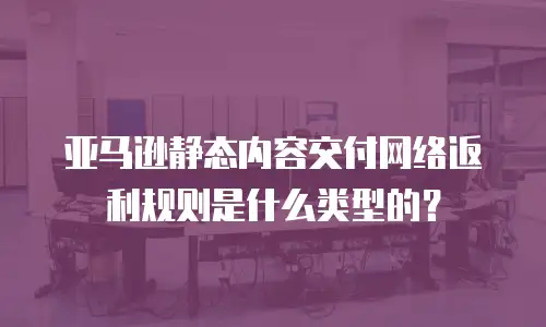 亚马逊静态内容交付网络返利规则是什么类型的？