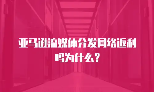 亚马逊流媒体分发网络返利吗为什么？
