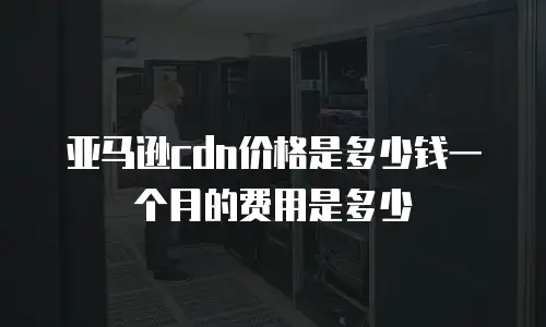 亚马逊cdn价格是多少钱一个月的费用是多少