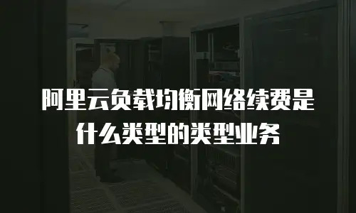 阿里云负载均衡网络续费是什么类型的类型业务