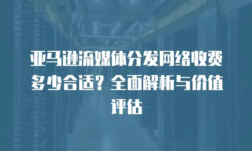 亚马逊流媒体分发网络收费多少合适？全面解析与价值评估