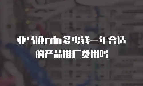 亚马逊cdn多少钱一年合适的产品推广费用吗