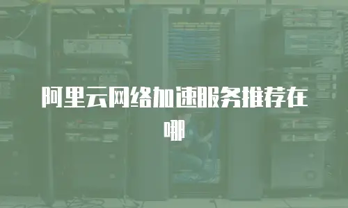 阿里云网络加速服务推荐在哪