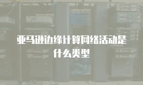 亚马逊边缘计算网络活动是什么类型