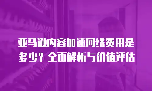 亚马逊内容加速网络费用是多少？全面解析与价值评估