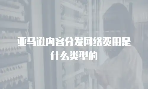 亚马逊内容分发网络费用是什么类型的