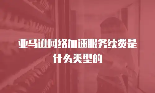 亚马逊网络加速服务续费是什么类型的