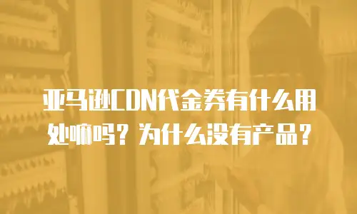 亚马逊CDN代金券有什么用处嘛吗？为什么没有产品？