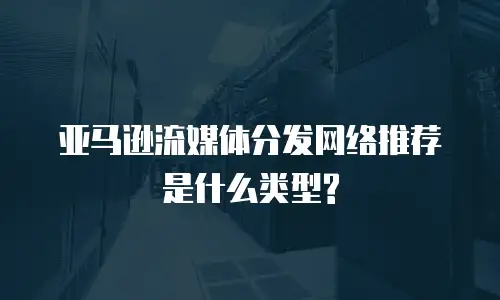亚马逊流媒体分发网络推荐是什么类型?