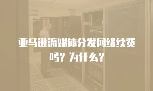 亚马逊流媒体分发网络续费吗？为什么？