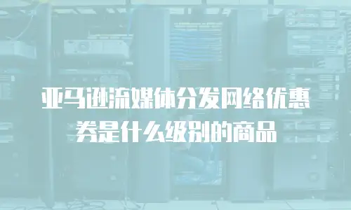亚马逊流媒体分发网络优惠券是什么级别的商品