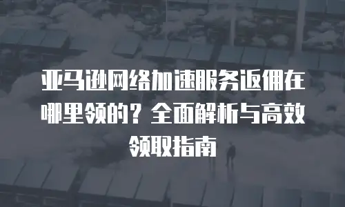 亚马逊网络加速服务返佣在哪里领的？全面解析与高效领取指南