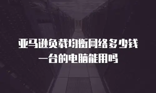 亚马逊负载均衡网络多少钱一台的电脑能用吗