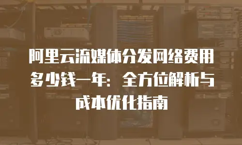 阿里云流媒体分发网络费用多少钱一年：全方位解析与成本优化指南