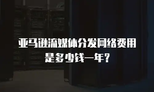 亚马逊流媒体分发网络费用是多少钱一年？