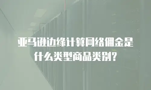 亚马逊边缘计算网络佣金是什么类型商品类别？