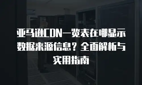 亚马逊CDN一览表在哪显示数据来源信息？全面解析与实用指南