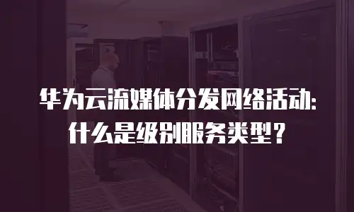 华为云流媒体分发网络活动：什么是级别服务类型？