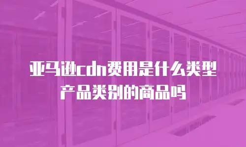 亚马逊cdn费用是什么类型产品类别的商品吗